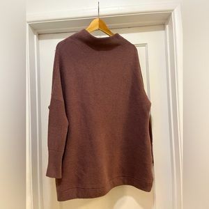 FREE PEOPLE Ottoman Slouchy Tunic Nutmeg NWOT